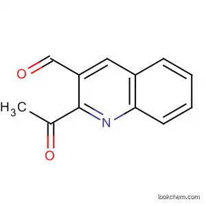 Molecular Structure of 872597-01-8 (3-Quinolinecarboxaldehyde, 2-acetyl-)