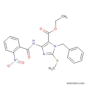 1H-Imidazole-5-carboxylic acid,
2-(methylthio)-4-[(2-nitrobenzoyl)amino]-1-(phenylmethyl)-, ethyl ester