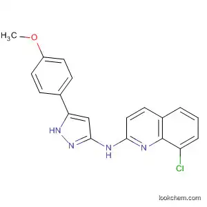 Molecular Structure of 873008-32-3 (2-Quinolinamine, 8-chloro-N-[5-(4-methoxyphenyl)-1H-pyrazol-3-yl]-)