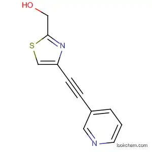 Molecular Structure of 873211-54-2 (2-Thiazolemethanol, 4-(3-pyridinylethynyl)-)