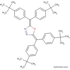 Molecular Structure of 873217-11-9 (1,3,4-Oxadiazole,
2,5-bis[bis[4-(1,1-dimethylethyl)phenyl]methylene]-2,5-dihydro-)