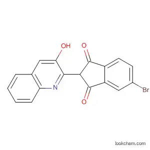 Molecular Structure of 873220-22-5 (1H-Indene-1,3(2H)-dione, 5-bromo-2-(3-hydroxy-2-quinolinyl)-)