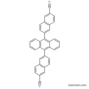 Molecular Structure of 873221-91-1 (2-Naphthalenecarbonitrile, 6,6'-(9,10-anthracenediyl)bis-)