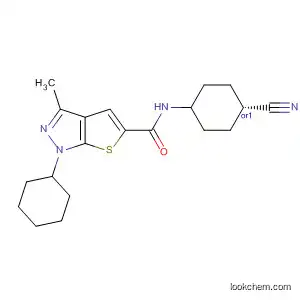 1H-Thieno[2,3-c]pyrazole-5-carboxamide,
N-(trans-4-cyanocyclohexyl)-1-cyclohexyl-3-methyl-