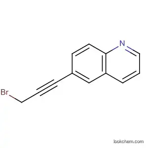 Molecular Structure of 873783-07-4 (Quinoline, 6-(3-bromo-1-propynyl)-)
