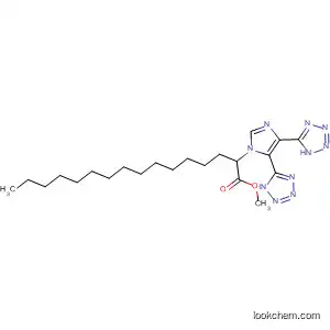 Molecular Structure of 873874-37-4 (1H-Imidazole-1-hexadecanoic acid, 4,5-bis(1H-tetrazol-5-yl)-, methyl
ester)