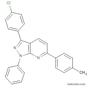 Molecular Structure of 873913-45-2 (1H-Pyrazolo[3,4-b]pyridine,
3-(4-chlorophenyl)-6-(4-methylphenyl)-1-phenyl-)