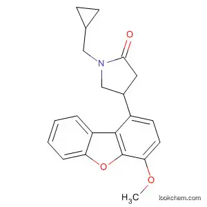 Molecular Structure of 874673-33-3 (2-Pyrrolidinone, 1-(cyclopropylmethyl)-4-(4-methoxy-1-dibenzofuranyl)-)