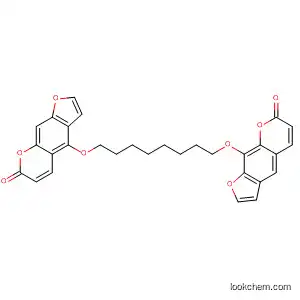 Molecular Structure of 874676-98-9 (7H-Furo[3,2-g][1]benzopyran-7-one,
4-[[8-[(7-oxo-7H-furo[3,2-g][1]benzopyran-9-yl)oxy]octyl]oxy]-)