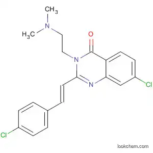 Molecular Structure of 874816-74-7 (4(3H)-Quinazolinone,
7-chloro-2-[(1E)-2-(4-chlorophenyl)ethenyl]-3-[2-(dimethylamino)ethyl]-)