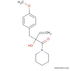 Molecular Structure of 875050-71-8 (Piperidine, 1-[2-hydroxy-2-[(4-methoxyphenyl)methyl]-1-oxo-3-butenyl]-)