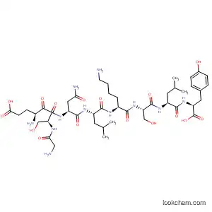 Molecular Structure of 875453-95-5 (L-Tyrosine,
glycyl-L-a-glutamyl-L-seryl-L-asparaginyl-L-leucyl-L-lysyl-L-seryl-L-leucyl-)