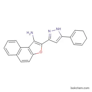 Molecular Structure of 875468-31-8 (Naphtho[2,1-b]furan-1-amine, 2-(4,5-dihydro-5-phenyl-1H-pyrazol-3-yl)-)