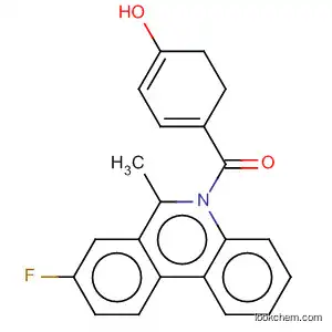 Molecular Structure of 879090-43-4 (Phenanthridine, 8-fluoro-5,6-dihydro-5-(4-hydroxybenzoyl)-6-methyl-,
(6R)-)