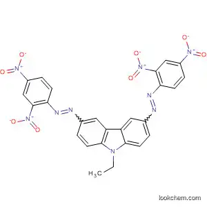 Molecular Structure of 882513-87-3 (9H-Carbazole, 3,6-bis[(2,4-dinitrophenyl)azo]-9-ethyl-)