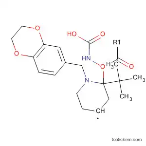 Molecular Structure of 885687-44-5 (Carbamic acid,
[1-[(2,3-dihydro-1,4-benzodioxin-6-yl)methyl]-4-piperidinyl]-,
1,1-dimethylethyl ester)