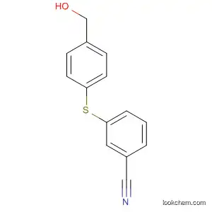 Molecular Structure of 888967-64-4 (Benzonitrile, 3-[[4-(hydroxymethyl)phenyl]thio]-)