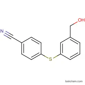Molecular Structure of 888967-66-6 (Benzonitrile, 4-[[3-(hydroxymethyl)phenyl]thio]-)