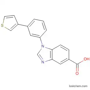 Molecular Structure of 889102-39-0 (1H-Benzimidazole-5-carboxylic acid, 1-[3-(3-thienyl)phenyl]-)