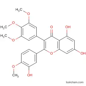 Molecular Structure of 890661-70-8 (4H-1-Benzopyran-4-one,
5,7-dihydroxy-2-(3-hydroxy-4-methoxyphenyl)-3-(3,4,5-trimethoxyphenyl)
-)