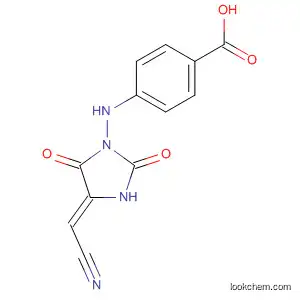 Molecular Structure of 900497-09-8 (Benzoic acid,
4-[[(4Z)-4-(cyanomethylene)-2,5-dioxo-1-imidazolidinyl]amino]-)
