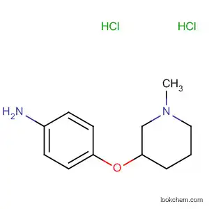 Molecular Structure of 909562-70-5 (Benzenamine, 4-[(1-methyl-3-piperidinyl)oxy]-, dihydrochloride)