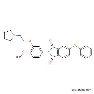 1H-Isoindole-1,3(2H)-dione,
2-[4-methoxy-3-[2-(1-pyrrolidinyl)ethoxy]phenyl]-5-(phenylthio)-