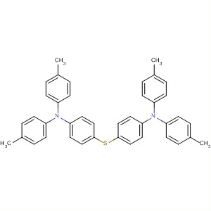 Molecular Structure of 107008-16-2 (Benzenamine, 4,4'-thiobis[N,N-bis(4-methylphenyl)-)
