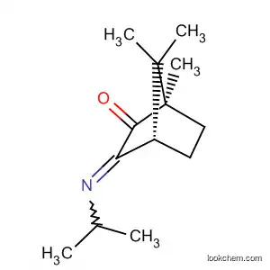 Molecular Structure of 179463-11-7 (Bicyclo[2.2.1]heptan-2-one, 1,7,7-trimethyl-3-[(1-methylethyl)imino]-,
(1R,4S)-)