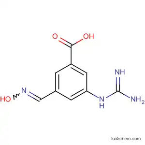 Molecular Structure of 183430-52-6 (Benzoic acid, 3-[(aminoiminomethyl)amino]-5-[(hydroxyimino)methyl]-)