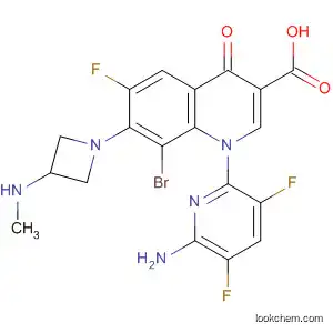 1-(6-amino-3,5-difluoropyridin-2-yl)-8-bromo-6-fluoro-7-[3-(methylamino)azetidin-1-yl]-4-oxo-1,4-dihydroquinoline-3-carboxylic acid