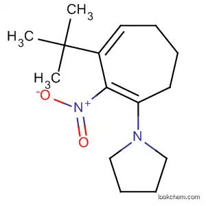 Pyrrolidine, 1-[3-(1,1-dimethylethyl)-2-nitro-1,3-cycloheptadien-1-yl]-