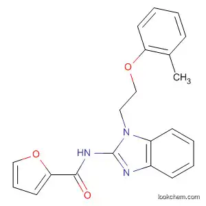 Molecular Structure of 510713-05-0 (2-Furancarboxamide,
N-[1-[2-(2-methylphenoxy)ethyl]-1H-benzimidazol-2-yl]-)