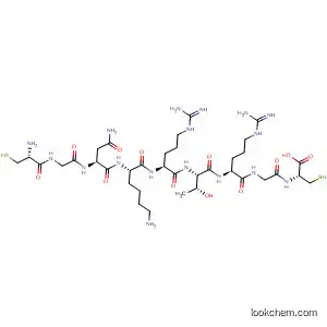 Molecular Structure of 524916-43-6 (L-Cysteine,
L-cysteinylglycyl-L-asparaginyl-L-lysyl-L-arginyl-L-threonyl-L-arginylglycyl-)