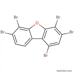 Molecular Structure of 617708-10-8 (Dibenzofuran, 1,3,4,6,7-pentabromo-)