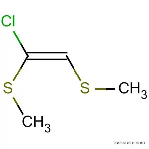 Molecular Structure of 62679-70-3 (Ethene, 1-chloro-1,2-bis(methylthio)-, (1E)-)