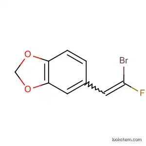 Molecular Structure of 729613-15-4 (1,3-Benzodioxole, 5-(2-bromo-2-fluoroethenyl)-)