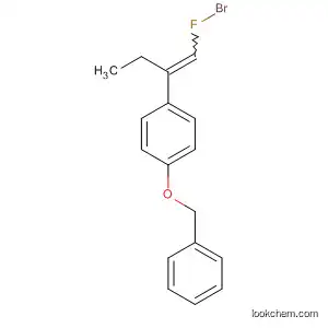 Molecular Structure of 729613-24-5 (Benzene, 1-[1-(bromofluoromethylene)propyl]-4-(phenylmethoxy)-)