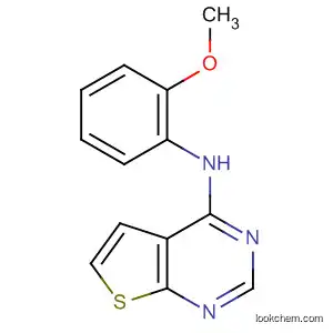 Molecular Structure of 781622-52-4 (Thieno[2,3-d]pyrimidin-4-amine, N-(2-methoxyphenyl)-)