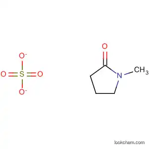 Molecular Structure of 80997-96-2 (2-Pyrrolidinone, 1-methyl-, sulfate (1:1))