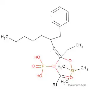 Molecular Structure of 81364-37-6 (Phosphonic acid,
[(1E)-3-(phenylmethyl)-1-[(trimethylsilyl)oxy]-1-hexenyl]-, diethyl ester)