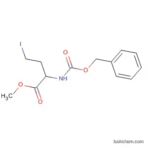 Molecular Structure of 82179-04-2 (Butanoic acid, 4-iodo-2-[[(phenylmethoxy)carbonyl]amino]-, methyl
ester, (2S)-)