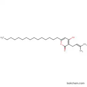 Molecular Structure of 83725-44-4 (2H-Pyran-2-one, 4-hydroxy-3-(3-methyl-2-butenyl)-6-pentadecyl-)