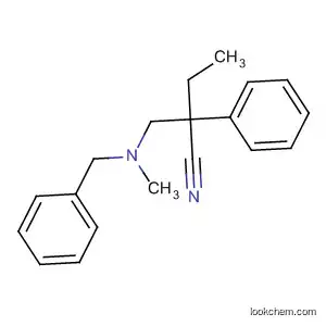 Molecular Structure of 866251-76-5 (Benzeneacetonitrile, a-ethyl-a-[[methyl(phenylmethyl)amino]methyl]-)