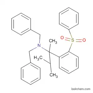 Molecular Structure of 866251-95-8 (Benzeneethanamine,
a-(1-methylethyl)-N,N-bis(phenylmethyl)-b-(phenylsulfonyl)-)