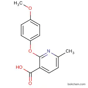 Molecular Structure of 889879-71-4 (3-Pyridinecarboxylic acid, 2-(4-methoxyphenoxy)-6-methyl-)
