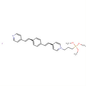 Pyridinium,  4-[2-[4-[2-(4-pyridinyl)ethenyl]phenyl]ethenyl]-1-[3-(trimethoxysilyl)propyl]  -, iodide