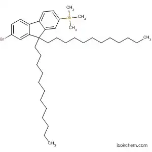 Molecular Structure of 908292-59-1 (Silane, (7-bromo-9,9-didodecyl-9H-fluoren-2-yl)trimethyl-)
