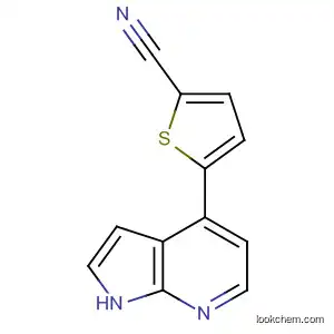 Molecular Structure of 916173-08-5 (2-Thiophenecarbonitrile, 5-(1H-pyrrolo[2,3-b]pyridin-4-yl)-)