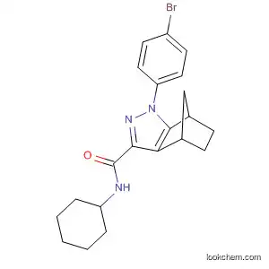 Molecular Structure of 916590-72-2 (4,7-Methano-1H-indazole-3-carboxamide,
1-(4-bromophenyl)-N-cyclohexyl-4,5,6,7-tetrahydro-)